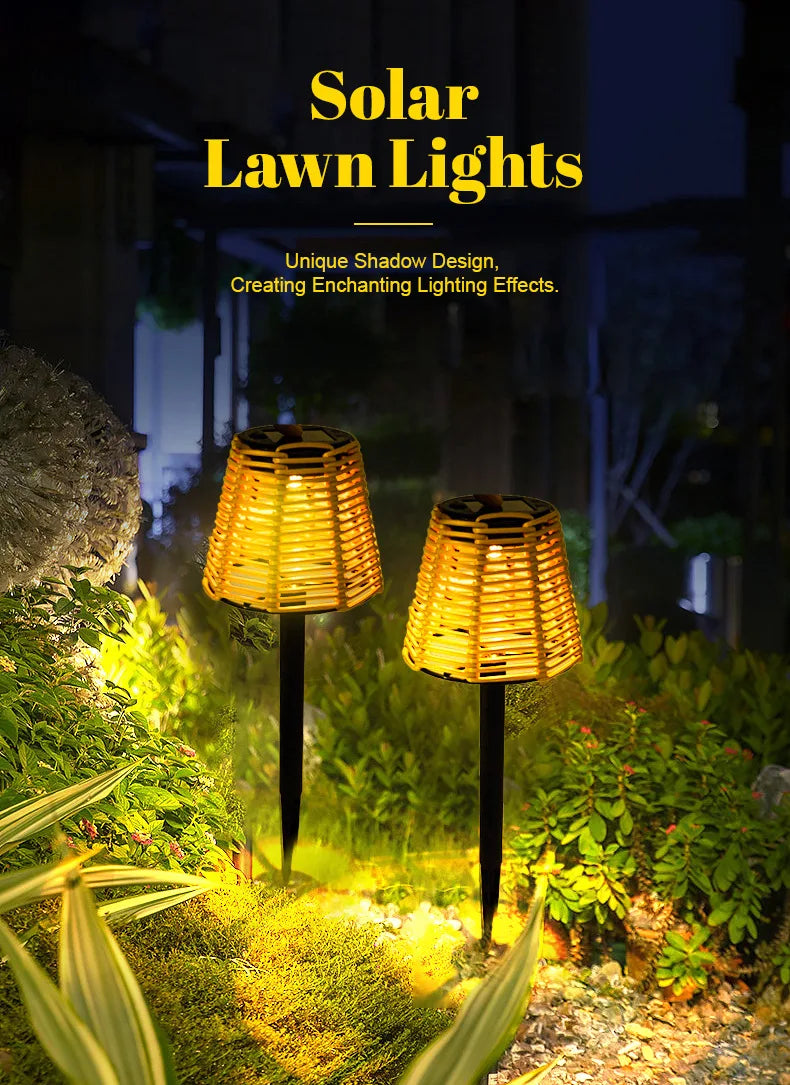 TwilightGlimmer - Torce solari in rattan