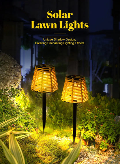 TwilightGlimmer - Torce solari in rattan