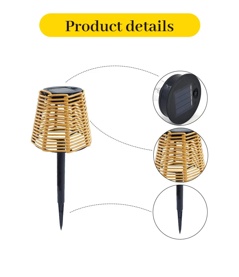 TwilightGlimmer - Torce solari in rattan