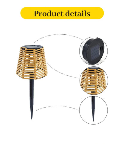 TwilightGlimmer - Torce solari in rattan