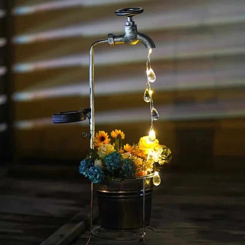 RadiantTap - Luci di rubinetto per l'irrigazione a energia solare