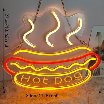 TastyTidbits - Luce notturna al neon per il fast food