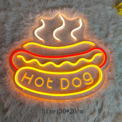 TastyTidbits - Luce notturna al neon per il fast food