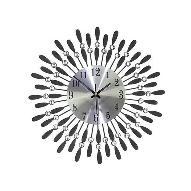 BrillianceBloom - Orologio da parete con diamante