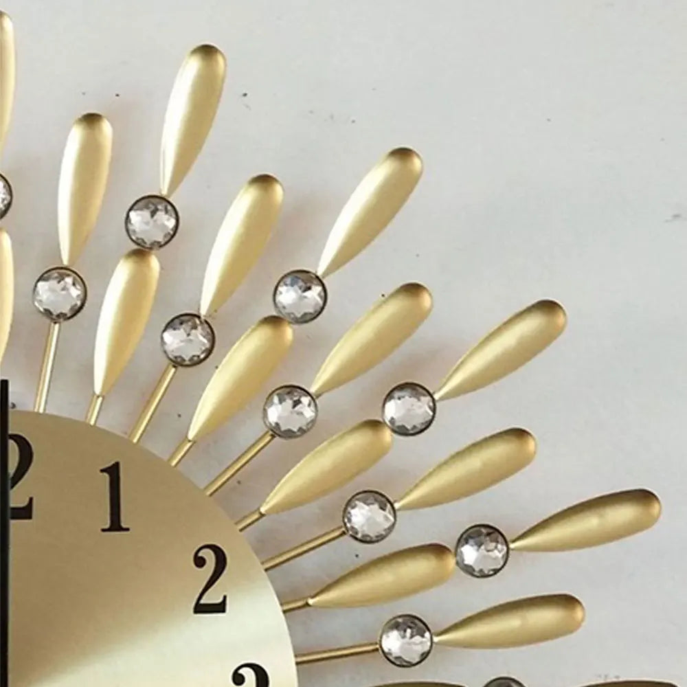 BrillianceBloom - Orologio da parete con diamante