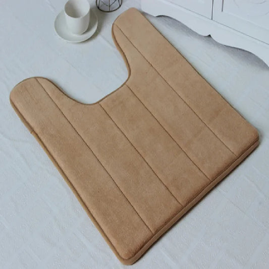 AquaGlow - Tappeto da bagno in schiuma a forma di U