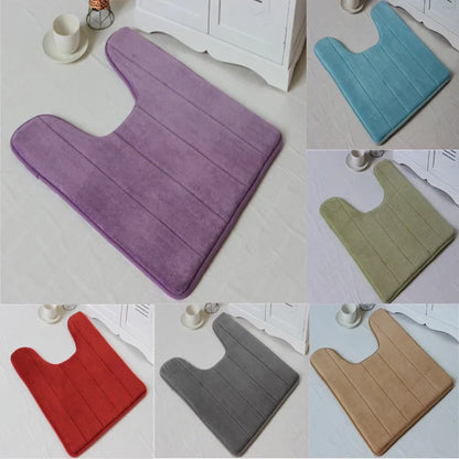 AquaGlow - Tappeto da bagno in schiuma a forma di U