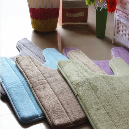 AquaGlow - Tappeto da bagno in schiuma a forma di U
