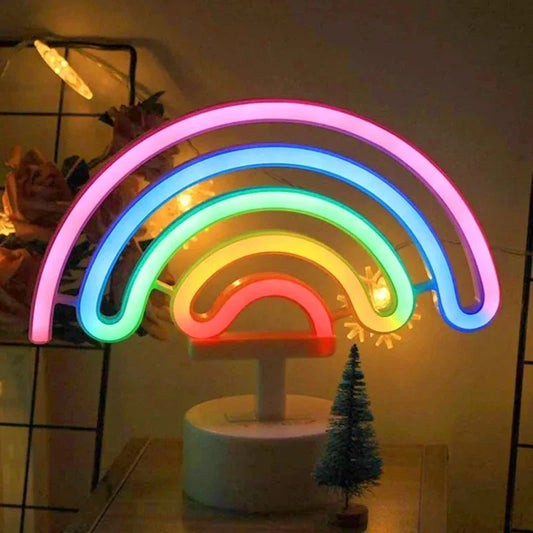 OddlyGlow - Lampada a batteria con insegna al neon