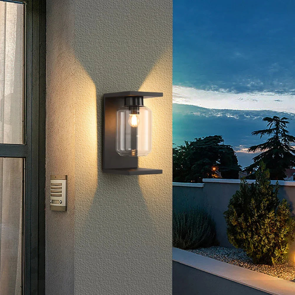 TimelessGlow - Classica lampada da parete Edison a energia solare