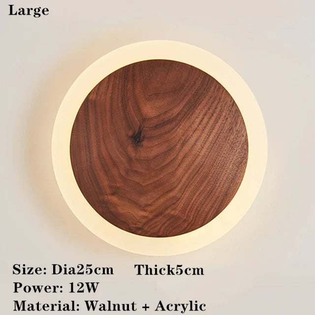 SolidWood - Lampada Aura in noce