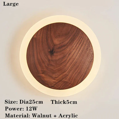 SolidWood - Lampada Aura in noce