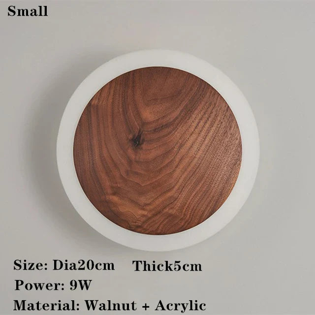 SolidWood - Lampada Aura in noce