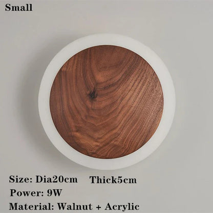 SolidWood - Lampada Aura in noce