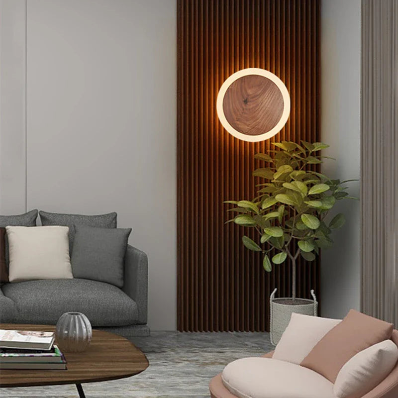 SolidWood - Lampada Aura in noce