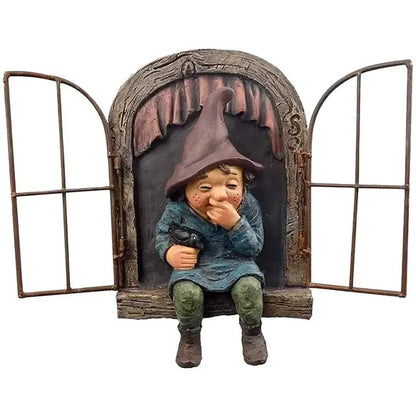 ElderStone - Statua di nano dalla barba bianca