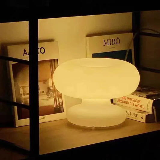 SleekCircle - Lampada in vetro bianco