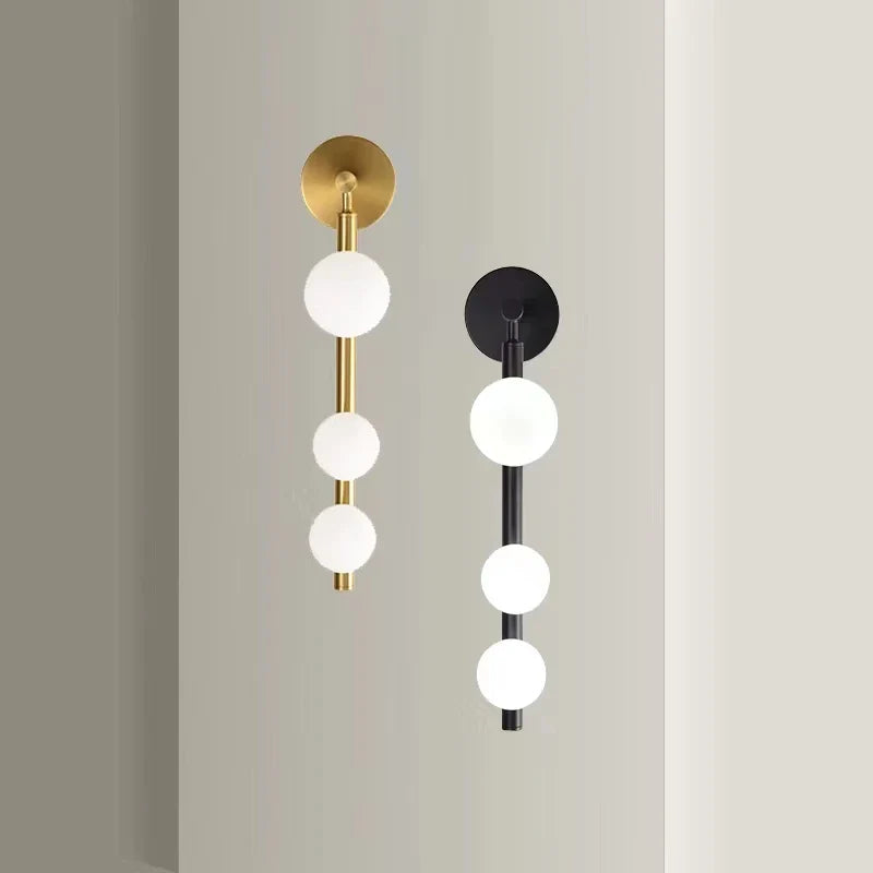 NoirLuxe - Applique a globo in vetro