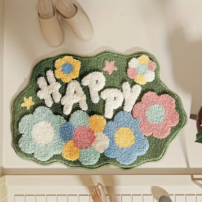 FloralPlush - Tappeto assorbente per pavimenti