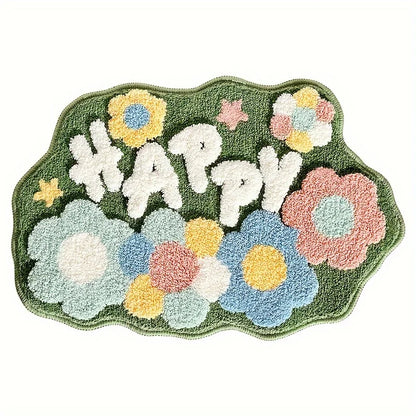 FloralPlush - Tappeto assorbente per pavimenti