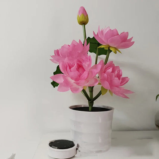 SolarGarden - Lampada a fiore di loto
