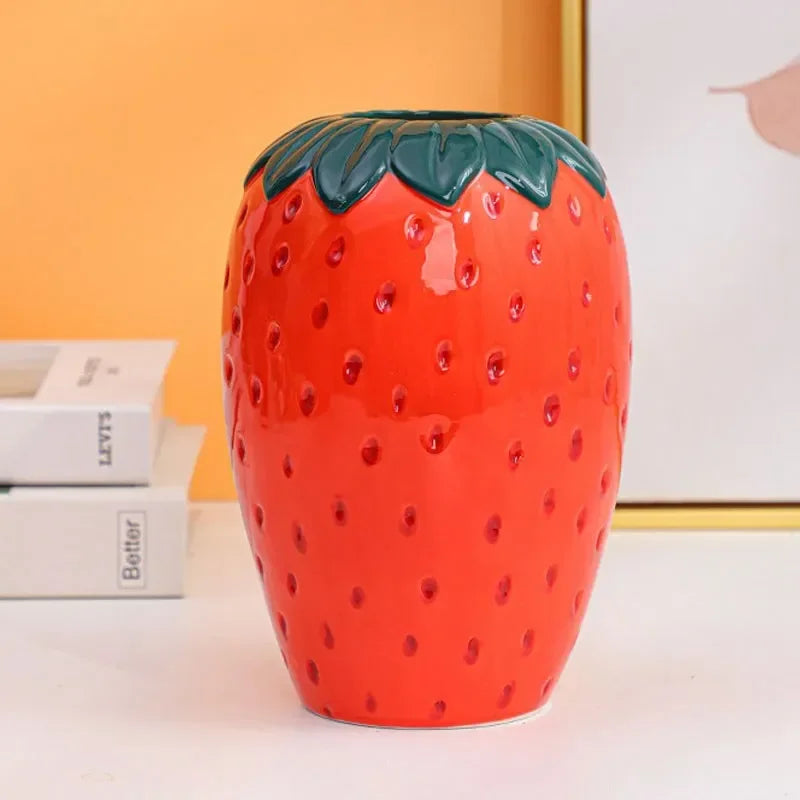 BerryBliss - Vaso di fragole in ceramica