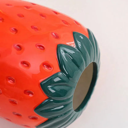 BerryBliss - Vaso di fragole in ceramica