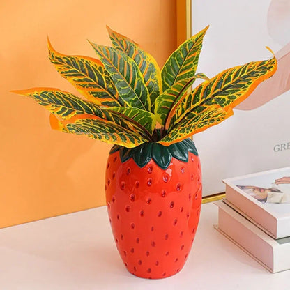 BerryBliss - Vaso di fragole in ceramica