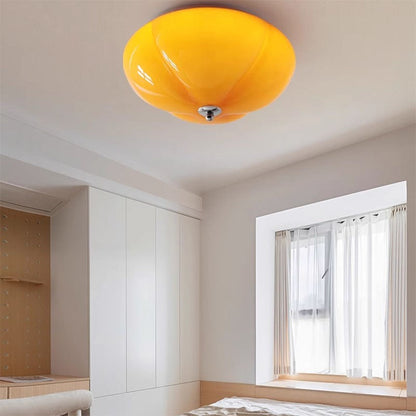 RetroGlaze - Lampada in vetro con riflessi di zucca