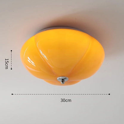 RetroGlaze - Lampada in vetro con riflessi di zucca