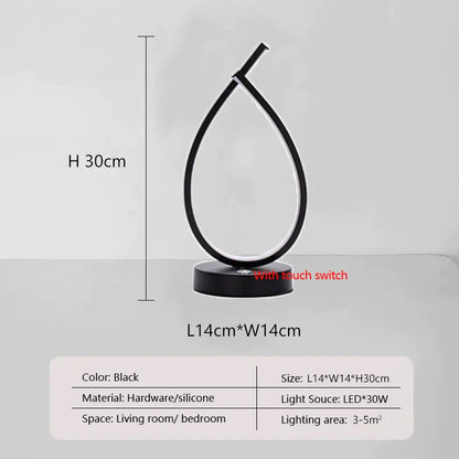 NordicLine - Lampada da tavolo sottile per lettura