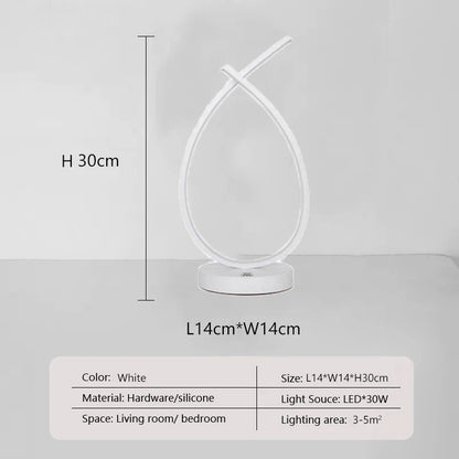NordicLine - Lampada da tavolo sottile per lettura