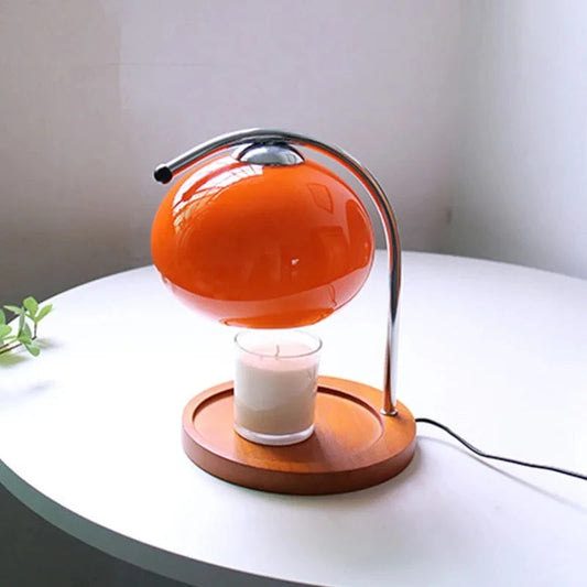 AvantGlimmer - Lampada da tavolo in vetro Macaron