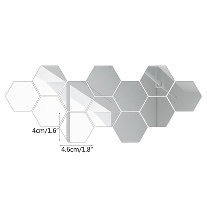 Specchio decorativo esagonale