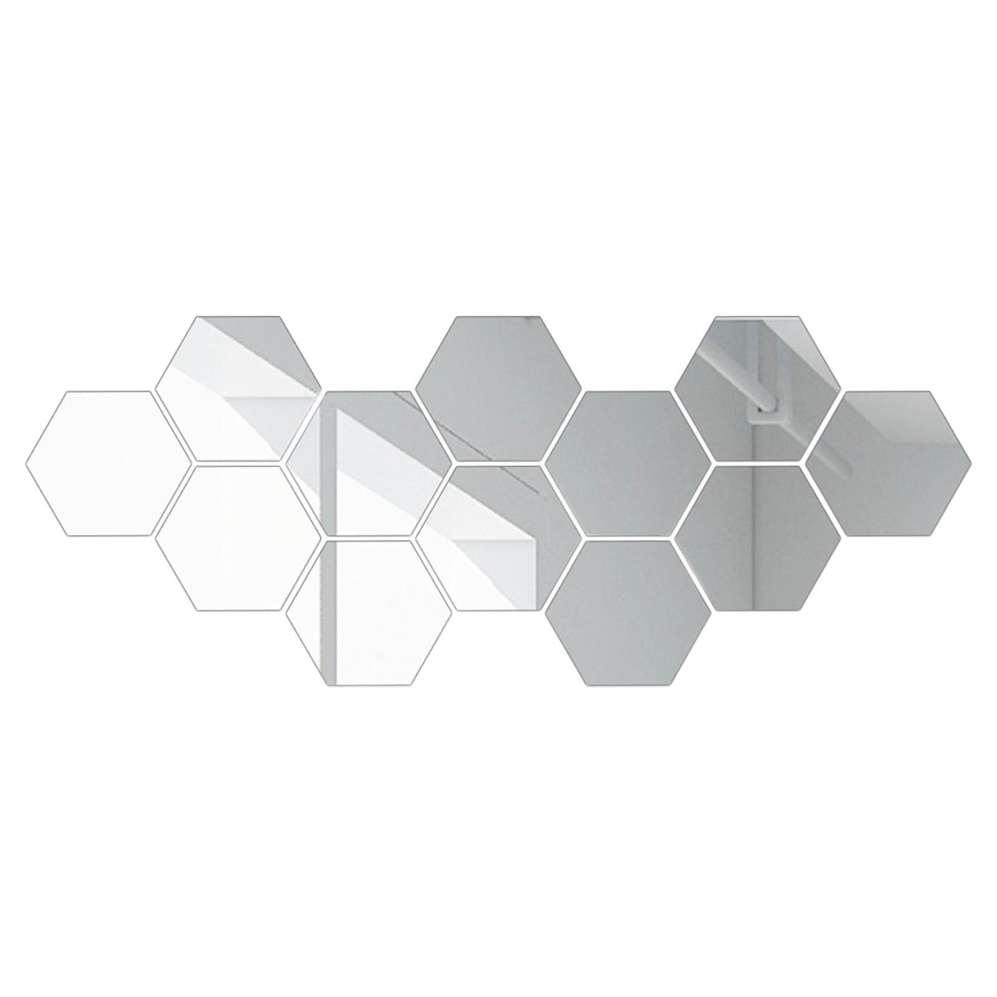 Specchio decorativo esagonale