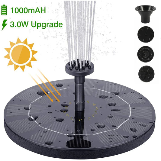 Fontana d'acqua a energia solare