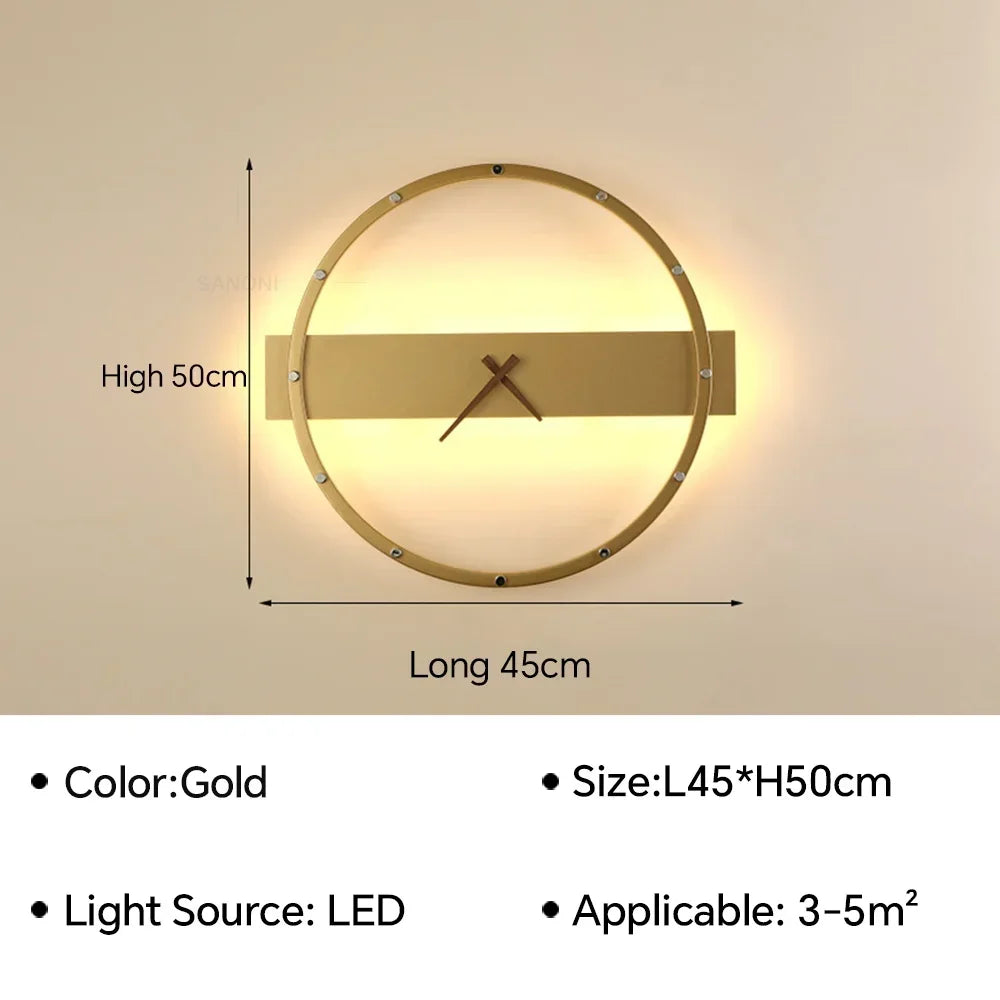 Orologio moderno a led da parete