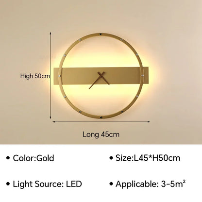 Orologio moderno a led da parete