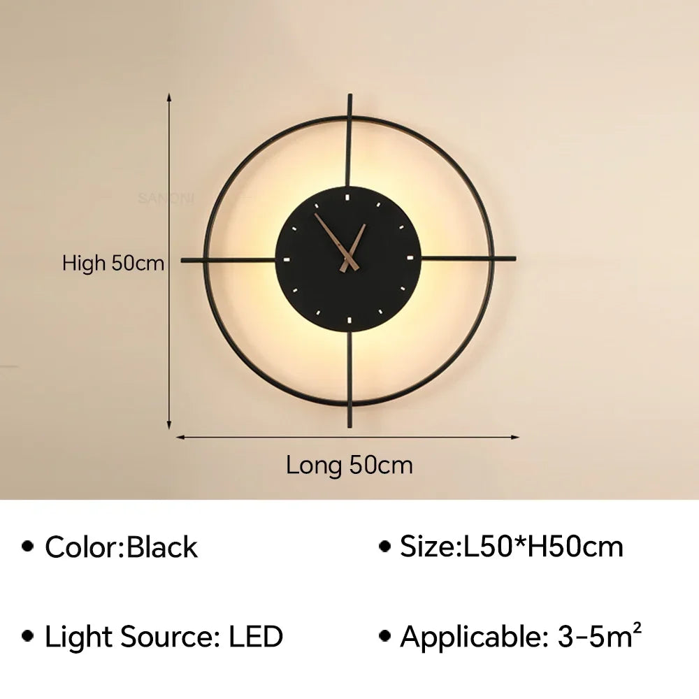 Orologio moderno a led da parete