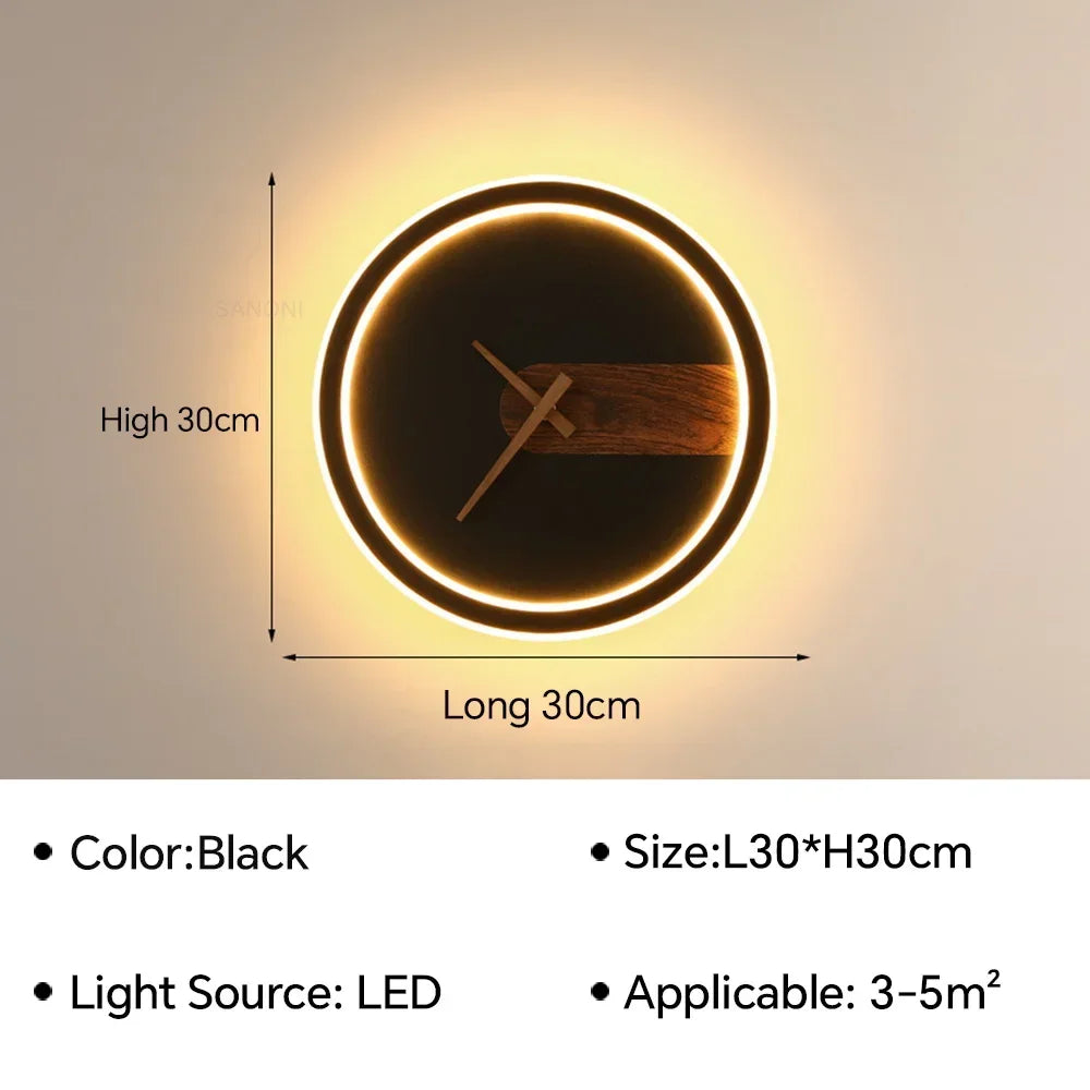 Orologio moderno a led da parete