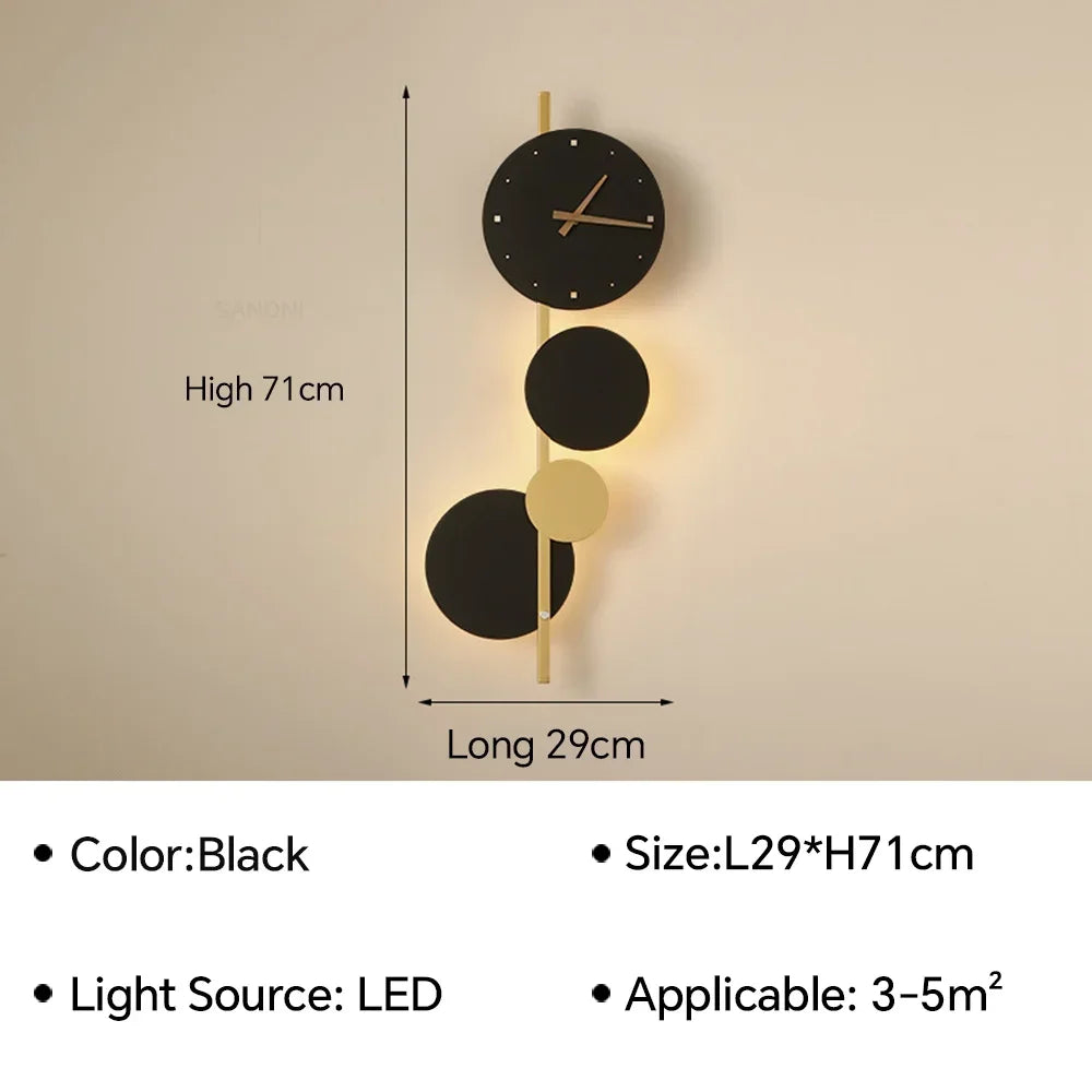 Orologio moderno a led da parete