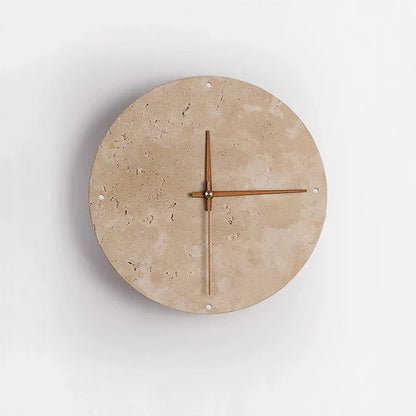 Applique con orologio in marmo