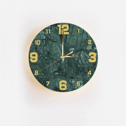 Applique con orologio in marmo