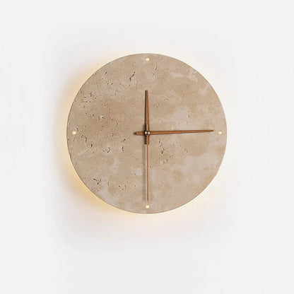 Applique con orologio in marmo