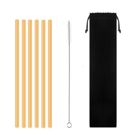 BambooCharm | Cannucce riutilizzabili con spazzola e custodia ecologica
