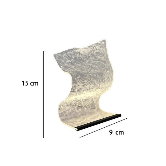 Sleek Acrylic - Lampada da tavolo a led in acrilico